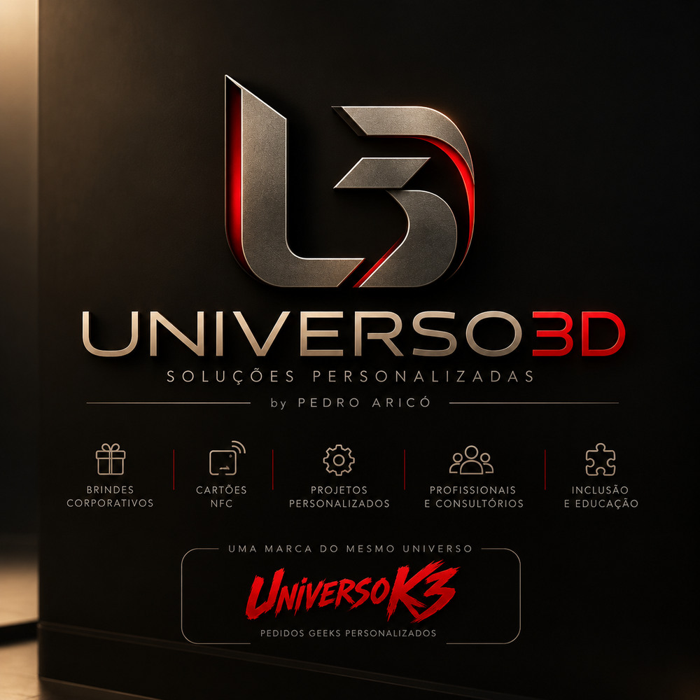 Universo3D, by Pedro Aricó, uma marca do mesmo universo do UniversoK3